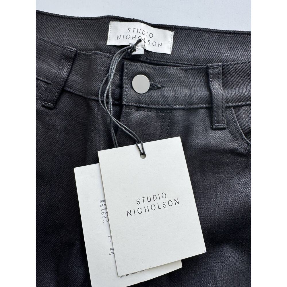 STUDIO NICHOLSON Ruthe Selvedge Denim - Black Size 33